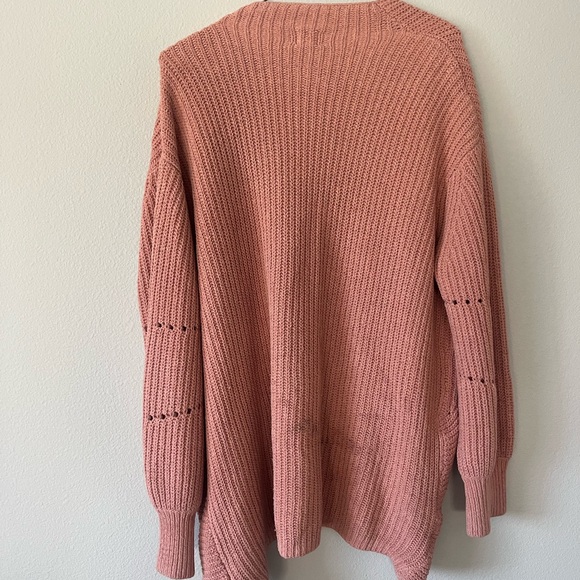 Pink Open-Front Cardigan - Picture 5 of 5